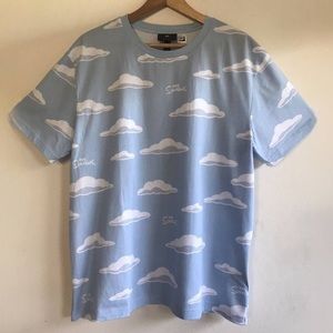 H&M The Simpsons Tee, Xtra Large,
Blue, White, Cotton